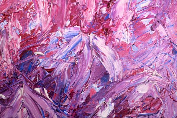 A purple red multi colored abstract painting
